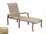IMAGE OF Woodard Carson Aluminum Padded Adjustable Patio Chaise Lounge