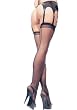 Sheer Thigh High Nylon Stocking With Back Seam