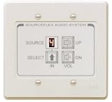 RDL SAS-RC8N Room Control Station 1.5 Watt RMS Into 8 Ohm Speaker Power, 2 Gang, Wall Mountable