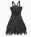 BCX Girls Ruched Dress With Beaded Appliqu?