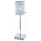 Oriva 49220 Tischlampe, H 42 cm, B 10 cm, Kabell�nge 170 cm, 1 x G9, Chrom/klar