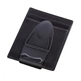 Black Geneva Money Clamp w/wallet; Money Clip