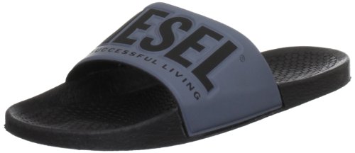 Diesel Men's Icon Freestyle Black/Castelrock Slide Y00434PS720H1888 10 UK