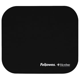 Fellowes Mouse Pad with Microban Antibacterial Protection - Black