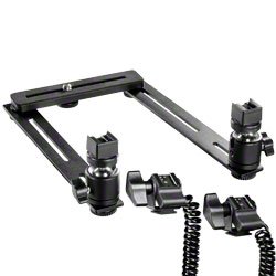 Walimex Makro Basic Blitzschiene mit Y-Blitzkabel f&uuml;r Olympus Blitze Preisvergleich