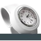 Acczilla Slap Watch - Silicone Slap On Watch - White - Childrens Size