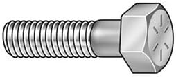 Hex Cap Screw, Gr 8, 1/2-13 x 5 In, Pk 5
