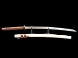Fully Handmade Damascus 1024 Layer White&Brown sword #123L