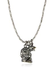 M.Cohen Hand made Designs Sterling Silver Chain with Lion Knife Charm