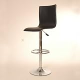 1 DESIGN LEATHER BARSTOOL lounge kitchen bar stool C80 black