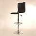 1 DESIGN LEATHER BARSTOOL lounge kitchen bar stool C80 black