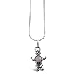 "Koyems" Kachina Sterling Silver and Pink Mother of Pearl Pendant