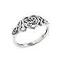 Sterling Silver Celtic Trinity Knot Heart Ring(Sizes 3,4,5,6,7,8,9,10,11,12,13,14,15)
