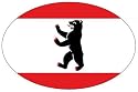 Autoaufkleber Wappen Fahne Berlin Flagge NEU Aufkleber