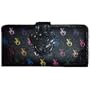 Xoxo Checkbook Wallet Black Multi-colored Logo Print Multitude