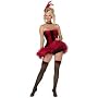 LADIES CAN CAN MOULIN ROUGE SALOON GIRL FANCY DRESS COSTUME 12/14