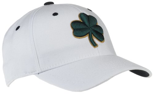 Notre Dame One-Fit Hat, Large 7 1/8 - 7 3/4 (White)