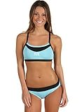 Tyr Competitor Thin Strap Reversible 2pc Female Black Lt Blue Large