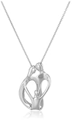 Sterling Silver Family Parents Pendant Necklace, 18"