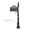 Fleur-de-Lis Rural Post Mailbox - 7 Colors - Rustproof!