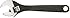 SK Hand Tool 38008 Black Oxide Adjustable Wrench, 8-Inch