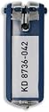 Durable Key Clips - Dark Blue (Pack of 6)