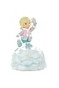 Precious Moments Rotating Resin Musical Figurine, Girl Holding Snowflake