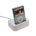 Paserro Dockingstation (USB) All-in-one Apple inkl. Netzladegerät  für Apple iPhone 1G/ 3G/ iPod Touch/ Touch 2G/ 20GB/ 40GB/ Photo 60GB/  Video 30GB/ Video 60GB/ Classic 80GB/ Classic 160GB/ Nano/ 2G/ 3G/ 4G -  Farbe: glänzend weiß (white Box)