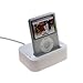 Paserro Dockingstation (USB) All-in-one Apple inkl. Netzladegerät für Apple iPhone 1G/ 3G/ iPod Touch/ Touch 2G/ 20GB/ 40GB/ Photo 60GB/ Video 30GB/ Video 60GB/ Classic 80GB/ Classic 160GB/ Nano/ 2G/ 3G/ 4G - Farbe: glänzend weiß (white Box)