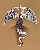 317nf5QDF2L. SL160  Dragon w/ Skull Top Mount Reverse Belly Navel Ring body jewelry piercing bar