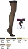 Hanes Women's Silk Reflections Thigh Highs, Jet, C/D