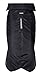 Petmate Wouapy 90045 Raincoat for Dogs, Essential Black, XX-Small