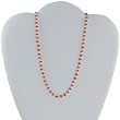 Antique Necklace Silver Carnelian Gemstone Jewelry 17 inches