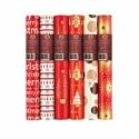 Contemporary Xmas Christmas Wrapping Paper 6 metre roll