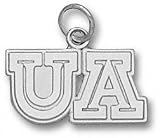 Arizona Wildcats Solid Sterling Silver ''UA'' 3/8'' Pendant