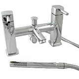 Chrome Deck Mounted Bath Shower Mixer