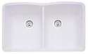 Blanco 511-701 Blancodiamond Double Bowl Undermount Kitchen Sink, White