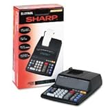 Sharp EL-2196BL Heavy Duty Color Printing Calculator with Clock and Calendar