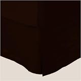 300TC Egyptian Cotton KING Bed Skirt SOLID CHOCOLATE BY MARRIKAS by Marrikas