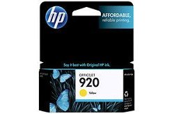 Original HP 920 Yellow Officejet Ink Cartridge in Retail Packaging