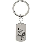 Stainless Steel Minnesota Vikings Logo Key Chain