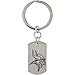 Stainless Steel Minnesota Vikings Logo Keychain