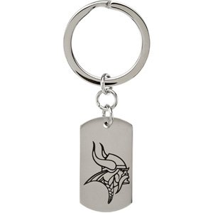Stainless Steel Minnesota Vikings Logo Keychain
