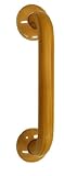 三栄水栓 【介護・手すり】 ニギリバー ステンレス製 樹脂被覆 パイプ径34mm 長さ300mm 木目