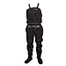 Kokatat Men's Gore-Tex Kayaking Bibs w/ Zipper & Socks-Black-L