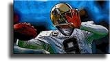 Completely Handpainted American Football Sport Painting, Custom Order FL3663, Oil on Canvas, with Option to Paint Jerry, Brett & Co. from Any Other Favorite Photograph or Picture, Unframed, Size 24" x 36" inch