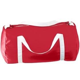  Small Canvas Sport Bag - Red, White