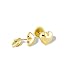 Solid 14k Yellow Gold Puffy Heart Small Stud Solid 14k Yellow Gold Puffy Heart Small Stud