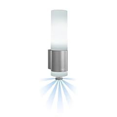 Steinel L 265 S SensorLeuchte mit LED-Lichtkranz und Power-LED-Effektlicht alu-silber