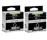 Lexmark No.100XL Twin Packs Ink Cartridges - Black